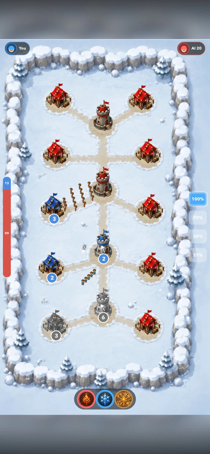 Snow battle