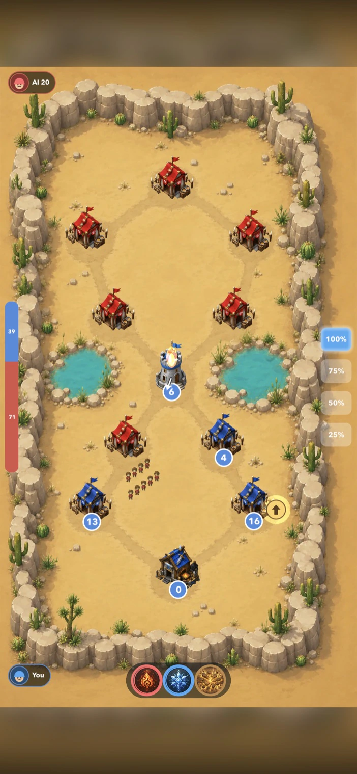 Desert battle